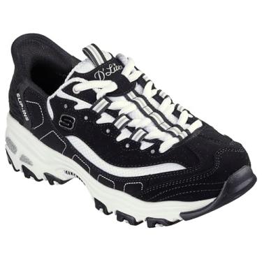 Imagem de Skechers Tênis feminino D lites New Scene Hands Free Slip ins, Preto/branco, 41