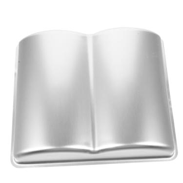 Imagem de ABOOFAN Conjunto de formas de bolo em forma de livro de liga de alumínio para bolos faça você mesmo para assar criativos para aniversários e celebrações
