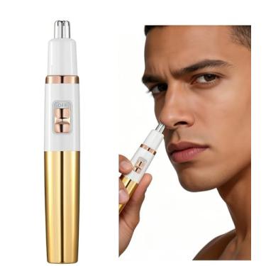 Imagem de Aparador de pelos do nariz feminino profissional – Navalha facial e sobrancelha indolor, design à prova d'água