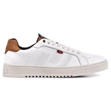 Imagem de Sapatênis Masculino Easy Branco Caramelo Ferracini 9131-694B-Masculino