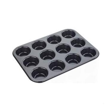 Imagem de Forma Cupcake Pão de queijo Bolinho Empada em teflon antiaderente 12 cavidades Grande - Ideal para Muffins, Empadas e Bolinhos na Air Fryer, Forno e Micro-ondas(1 Unidade)
