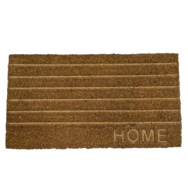 Imagem de Tapete Capacho Fibra de Coco e Borracha Antiderrapante Churrasqueira Recepção Porta Varanda 33x66