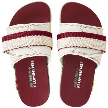 Imagem de Chinelo Kenner Fluminense Kivah Slide Masculino - Vinho e Verde - 40-Masculino
