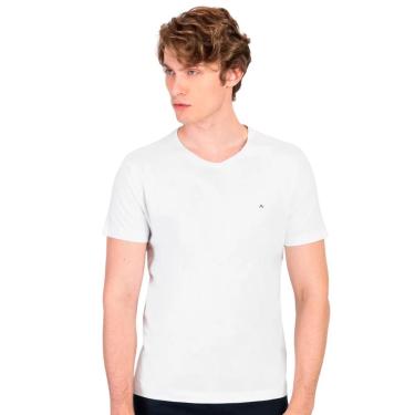 Imagem de Camiseta Aramis Masculina Crewneck Basic Lisa Branca-Masculino