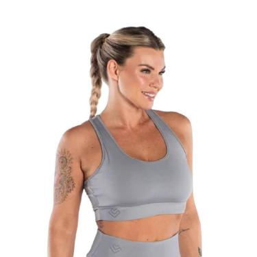 Imagem de Top Amei Sport Basic Nadador - Chumbo-Feminino