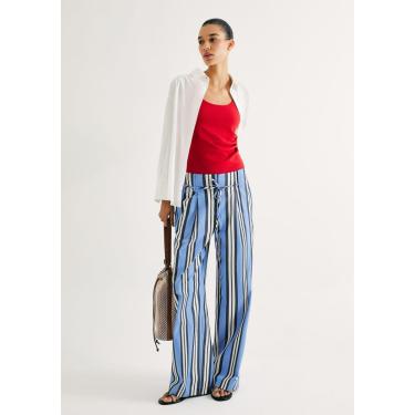 Imagem de Calça Feminina Reta Em Fio Tinto-Feminino