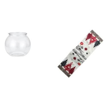 Imagem de Whtkoph Aquário de Natal Transparente para Mesa, Vaso Decorativo para Quarto, Sala de Estar, Mesa de Centro Natalina, Decoração Russa.