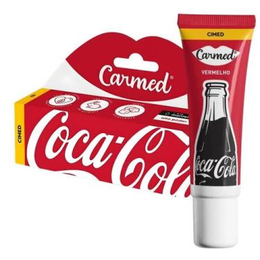 Imagem de Carmed Coca Cola Vermelho 10g Hidratante Labial Protetor Bálsamo Gloss