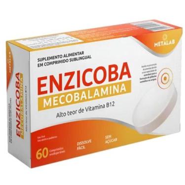 Imagem de Enzicoba Vitamina B12 Mecobalamina 9 Mcg C/60 Comprimidos - Metalab