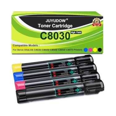Imagem de Juyudow Substituição de Cartucho de Toner Compatível 006R01697 006R01698 006R01699 006R01700 para Xerox Altalink C8030 C8035 C8045 C8055 C8070 Toner (4 Unidades, Preto Ciano Magenta Amarelo)
