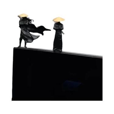 Imagem de Mini Figuras De Resina De 50mm Modelo De Guerreiro Ninja Samurai Antig