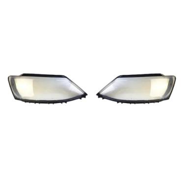 Imagem de Compatível com vw sagitar jetta 2012 2013 2014 2015 2016 2017 2018 capa do farol do carro lente substituição escudo automático(2 Pcs Left and Right)