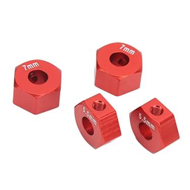 Imagem de KIMISS Cubo de Roda Rc Encanta Liga de Alumínio 12mm de Diâmetro 5.5mm e 7mm de Espessura Conjunto de Acessórios para 1/10 Slash 4x4 Ferrugem Stampede Slash 2wd (#1)