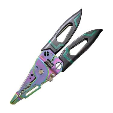 Imagem de Generic Alicate decapador de fios multifuncional, fácil de usar, ferramenta híbrida, ao desgaste, alicate combinado para corte e laçada de fios