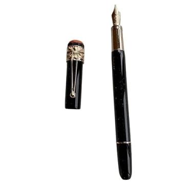 Imagem de ONECMN Novas canetas esferográficas Spider pretas vermelhas para escrever caneta Shoocl de presente (preto RGold Foun, caneta com caixa)