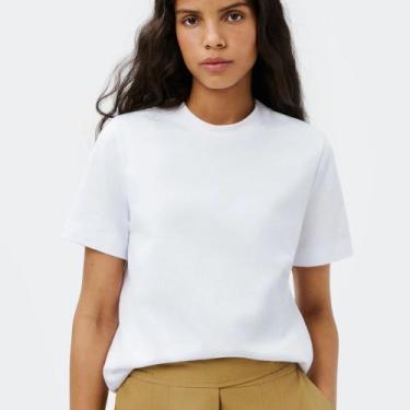 Imagem de Blusa Manga Curta Hering Super Cotton Feminina 4H1V, Branco, M