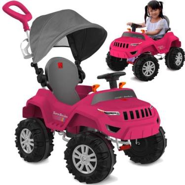 Imagem de Carrinho de Passeio e Pedal Bandeirante Super Banjipe Pink