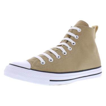 Imagem de Converse Tênis unissex adulto Chuck Taylor All Star cano alto, Duna clara/branco/dourado, 14 Women/12 Men