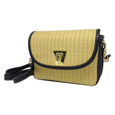 Imagem de Bolsa Feminina Transversal Palha Charme Dia a Dia Vizzano-Feminino