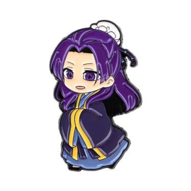 Imagem de Pins De Esmalte De Menina Anime, Distintivo De Manga Japonesa Para Moc