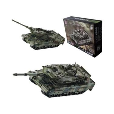 Imagem de Modelo De Tanque De Combate Leopard 2 1:72 Para Meninos, Blocos De Mon