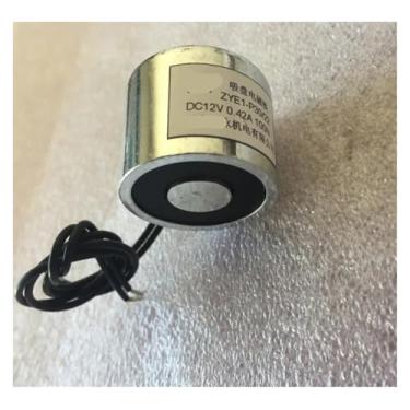 Imagem de Mandril eletromagnético com ventosa DC ZYE1-P30/22 DC12V Sucção 10 kg