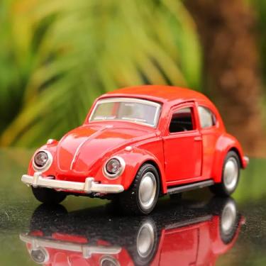 Imagem de Miniatura Carro Vermelho Carrinho de Metal Antigo Colecionável