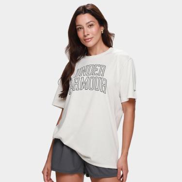 Imagem de Camiseta Under Armour MC Rival OS Camp Feminina-Feminino