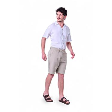 Imagem de Bermuda Masculina Micro Fibra Básica Friso-Masculino