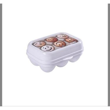 Imagem de Porta Ovos Com 6 e 12 Cavidades. Branco - plasutil, 6ovos
