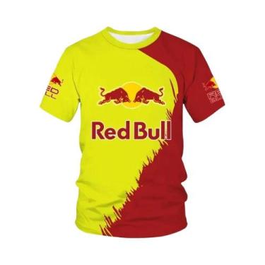 Imagem de Camiseta Masculina De Manga Curta Com Estampa 3D De Motocicleta De Cor