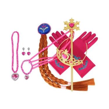 Imagem de Tiara E Peruca Da Princesa Elsa Anna Para Crianças, Acessórios De Fant