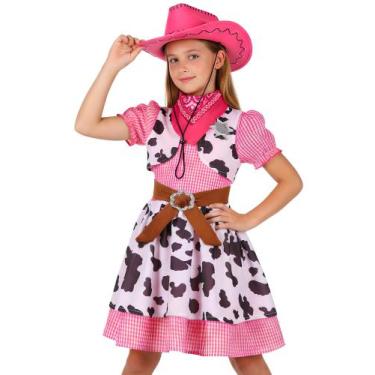 Imagem de Conjunto de fantasias de cowgirl para meninas Nuehoryu com chapéu de 3