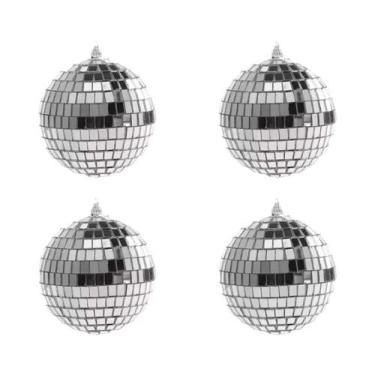 Imagem de Bola Espelhada Prateada 4D 20PCS Decoração Para Árvore De Natal Para F