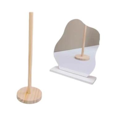 Imagem de Suporte De Mesa De Madeira Multiuso Para Acessórios De Cabelo, Joias, 