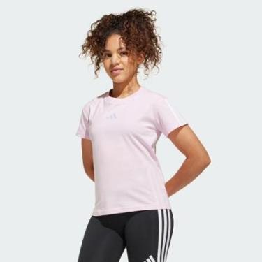 Imagem de Camiseta Adidas 3S 160 Juvenil Pink-Feminino