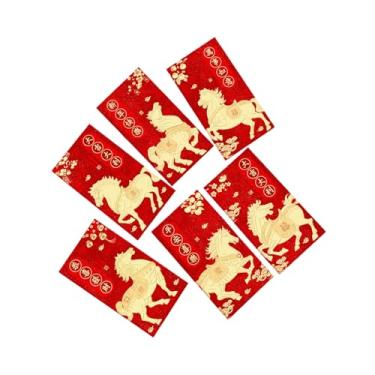 Imagem de Envelopes vermelhos para dinheiro, tradicional grande - Envelopes vermelhos de ano novo lunar 2026 - para casamento, aniversário, festival de primavera, casamento, noivado, homens, meninos, meninas