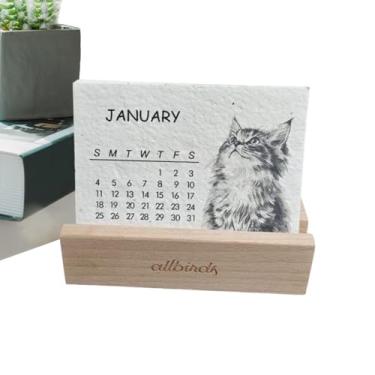 Imagem de Calendário 2026, decoração de mesa de plantável - Calendário decorativo em pé | para casa, escritório, escola, sala de aula, dormitório, estúdio