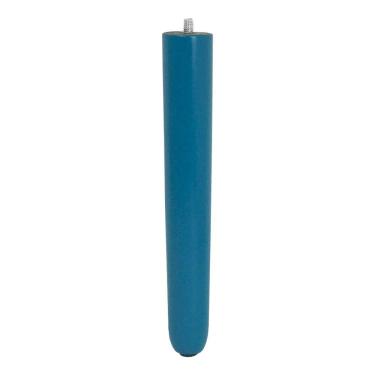 Imagem de 1 Pé Palito Azul 25 Cm Com Rosca Metal Para Móveis D10 - D'rossi