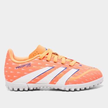 Imagem de Chuteira Society Infantil Adidas Predator Club Unissex, Laranja, 26