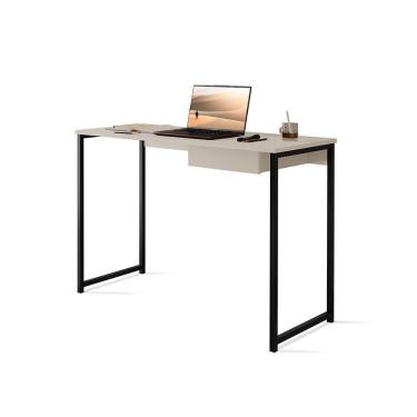 Imagem de Escrivaninha Com Gaveta Mia 110 X 45 Klm Store Preto Com Off White