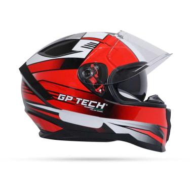 Imagem de Capacete Moto Gp Tech Ultra Sv Flag Vermelho/Branco