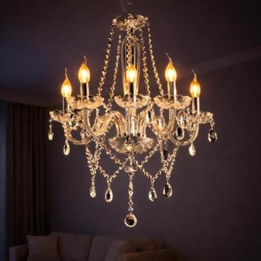 Imagem de Lustre Luminaria led Baronesa 5xE14 Transparente Cod: 785050072 Avant