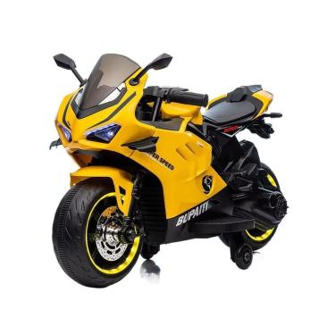 Imagem de Mini Moto Elétrica Esportiva Speed Amarela 6V - Shiny Toys