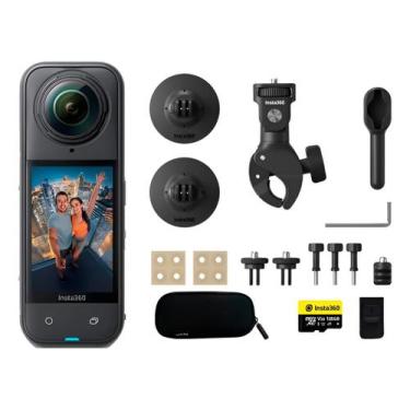 Imagem de Câmera De Ação Insta360 X5 Motorcycle Bundle (cinsaaha) 8k P Preto
