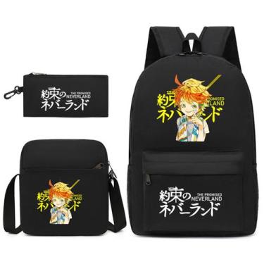 Imagem de Conjunto de mochilas escolares Promiseds Neverlands Emmas, 3 unidades 