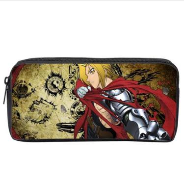 Imagem de Bolsa de lápis Fullmetal Alchemist Edwards Elrics Oxford 22x5x11cm - y