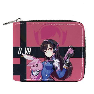 Imagem de Carteira, bolsa de moedas, couro, duas dobras, DVA, Overwatches, anime