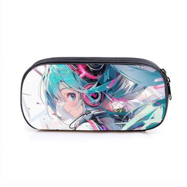 Imagem de Bolsa de lápis Hatsune Miku Anime de grande capacidade 20x10x5cm - Yiw