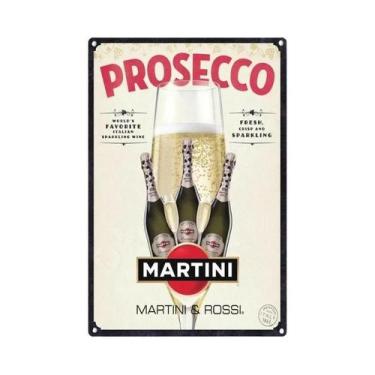 Imagem de Placa De Metal Vintage Prosecco: Decoração Para Pub E Bar, Arte De Par